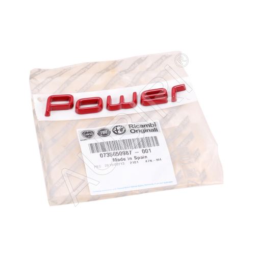 Schriftzug, Emblem "Power" Fiat Ducato ab 2014
