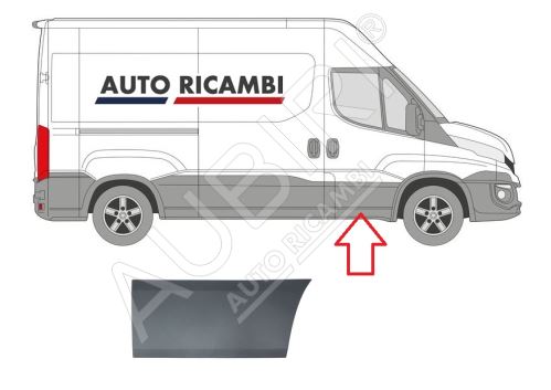 Rammschutzleiste Iveco Daily ab 2014 rechts, Haustür