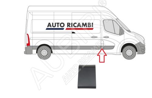 Rammschutzleiste Renault Master ab 2010 rechts, hinter der Haustür, B-Säule