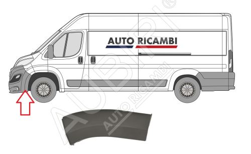 Rammschutzleiste Fiat Ducato ab 2014 links, Stossstange