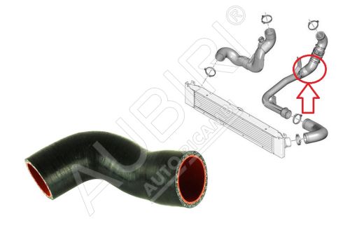 Ladeluftschlauch Citroën Jumper 2011-2016 2.2 vom Turbolader bis zur Drosselkl.