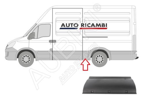 Rammschutzleiste Iveco Daily 2000-2014 links, vor dem Hinterrad