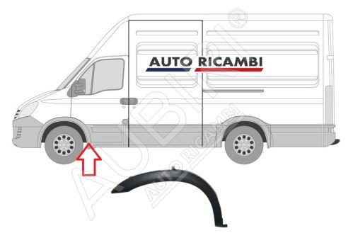 Rammschutzleiste Iveco Daily 2011-2014 links, Kotflügelleiste