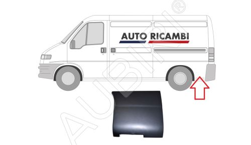 Rammschutzleiste Fiat Ducato 2002-2006 links, hinter dem Hinterrad 37,5x34 cm