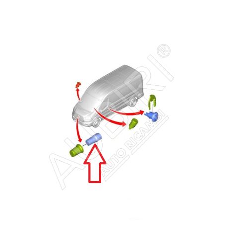 Frontmasken-Schlosseinsatz Ford Transit ab 2014, Transit Custom ab 2012