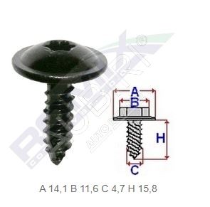 Selbstschneidendes Schraubenset 4,7 mm (10 Stück im Paket)