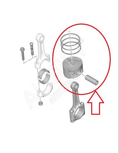 Motorkolben Citroën Berlingo, Partner 2008-2018 1.6i