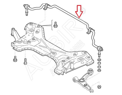 Stabilisator, Drehstabfeder Fiat Ducato, Jumper, Boxer ab 2021 vorne