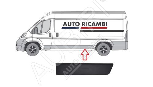 Rammschutzleiste Fiat Ducato ab 2006 links, vor dem Hinterrad 80cm