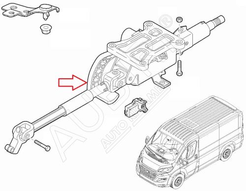 Lenksäule Fiat Ducato, Jumper, Boxer ab 2021 schlüsselloses