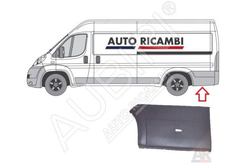 Rammschutzleiste Fiat Ducato ab 2006 links, hinter dem Hinterrad - zusätzliche Länge