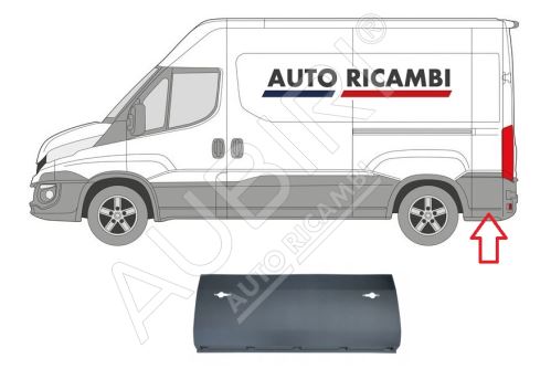 Rammschutzleiste Iveco Daily ab 2014 links/rechts, hinter dem Hinterrad