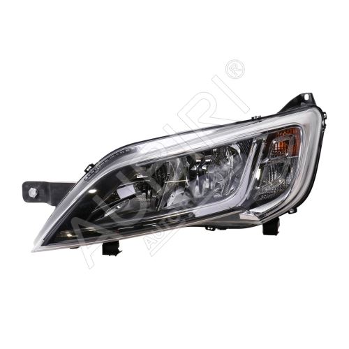 Scheinwerfer vorne Fiat Ducato ab 2014 links H7+H7 Silberrahmen ohne LED