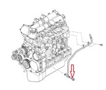 Hohlschraube der Unterdruckpumpenleitung Fiat Ducato, Jumper, Boxer ab 2006 3.0 (1)