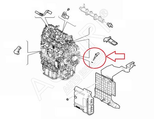 Kühlmitteltemperatursensor Citroën Jumpy, Berlingo ab 2016 1.6 BlueHDi