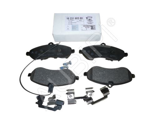 Bremsbeläge Fiat Scudo 2007-2016 1.6/2.0D vorne, 1-Sensor, mit Zubehör