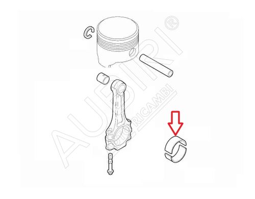 Pleuellager Fiat Doblo 2010-2015, Ducato ab 2011 2.0/2.2D 1,532-1,536 Blau