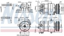 Klimakompressor Citroën Jumper ab 2011 2.2D, Transit 2006-2014 2.2D - SD7V16, R134a (4)