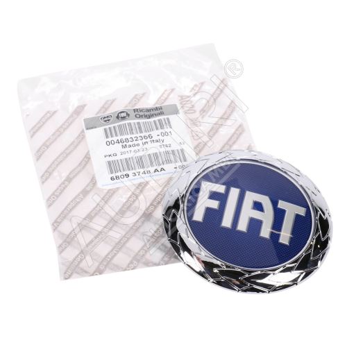 Schriftzug, Emblem Fiat Doblo 2005-2010 vorne blau 95 mm