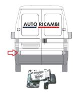 Hecktür Scharnier Fiat Ducato 1994-2006 links unten, 180