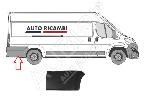 Rammschutzleiste Fiat Ducato ab 2014 rechts, hinter dem Hinterrad breit - ohne Licht