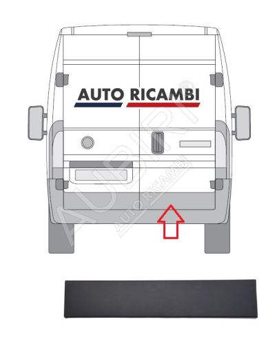 Rammschutzleiste Fiat Ducato ab 2006 Hecktür, rechts, grau