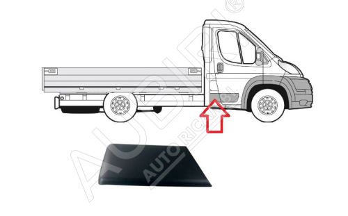 Rammschutzleiste Fiat Ducato ab 2014 rechts hinter der Haustür, B-Säule