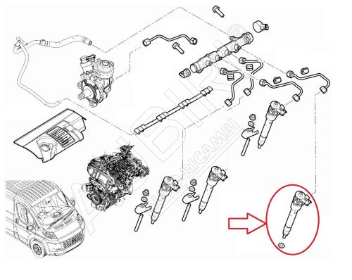 Injektor Fiat Ducato ab 2021 2.2D