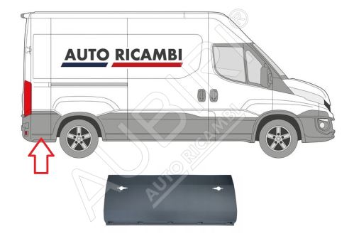 Rammschutzleiste Iveco Daily ab 2014 links/rechts, hinter dem Hinterrad