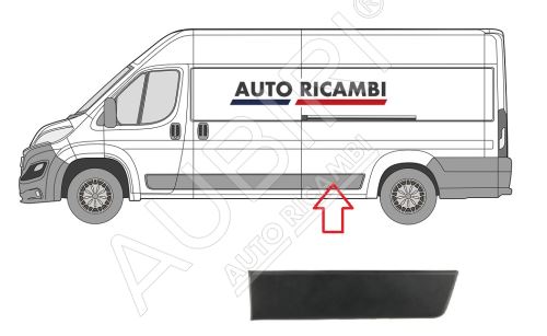 Rammschutzleiste Fiat Ducato ab 2014 links, vor dem Hinterrad