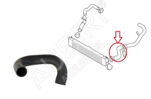 Ladeluftschlauch Fiat Ducato 2011-2016 2.3 vom Turbolader zum Ladeluftkühler