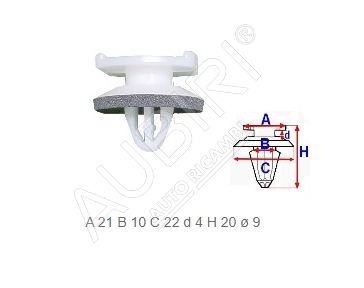 Schutzleistenclip Iveco Daily 2006