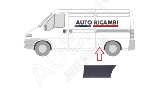 Rammschutzleiste Fiat Ducato 2002-2006 links, vor dem Hinterrad