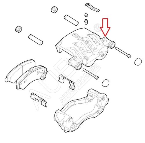 Bremssattel Fiat Ducato ab 2021 vorne, rechts