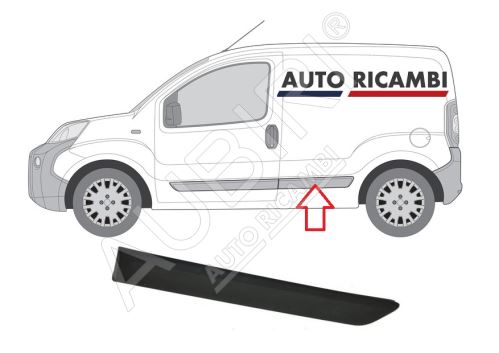 Rammschutzleiste Fiat Fiorino ab 2007 links vor dem Hinterrad