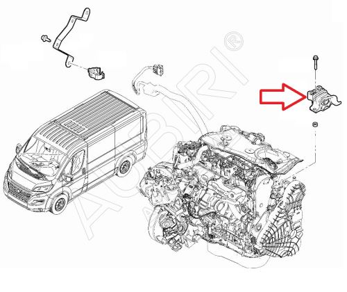 Motorlager Fiat Ducato ab 2021 2.2D rechts