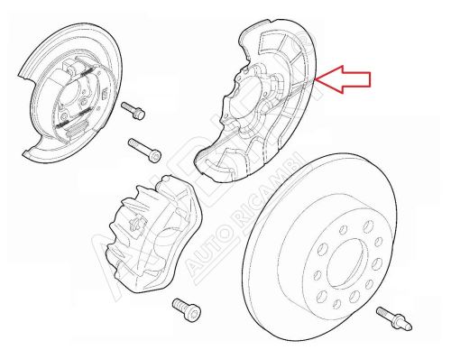 Ankerblech Fiat Ducato ab 2021 hinten, links