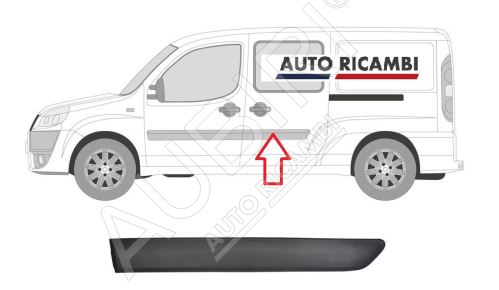 Rammschutzleiste Fiat Doblo 2005-2010 links, Hecktür