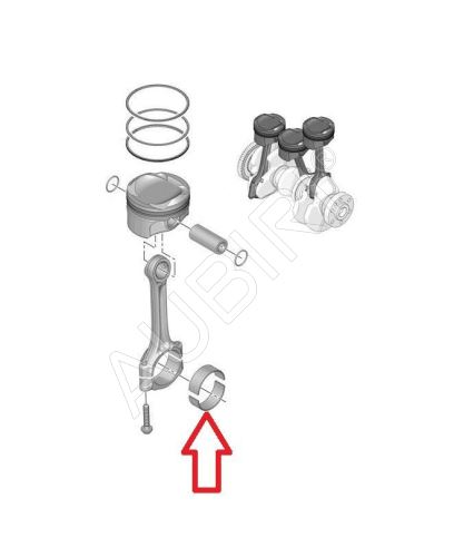 Pleuellager Satz Citroën Berlingo, Partner ab 2016 1.2 PureTech - untere - 1.493-1.499