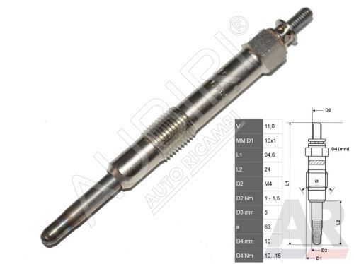 Glühkerze Fiat Scudo/Ulysse 1995-2007 2.0 JTD